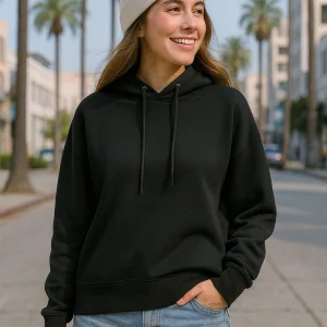 Bewakoof Women's Paisley black Oversized Hoodies